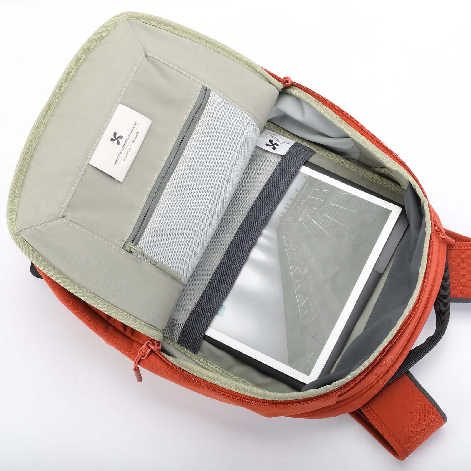 Mopak City Backpack tablet compartment #color_natural