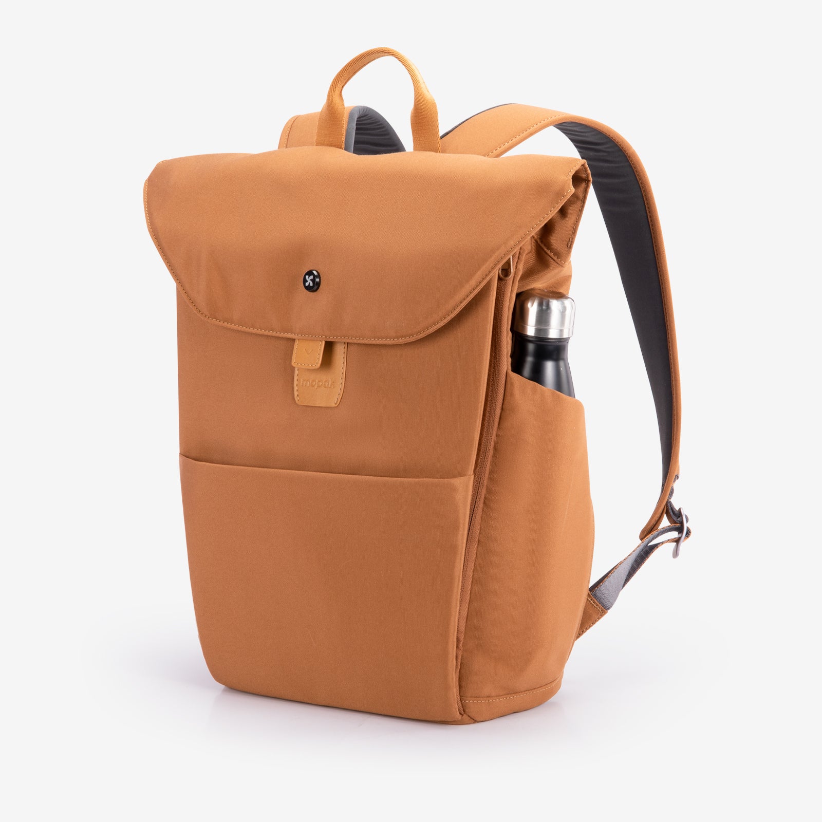 Mopak Sleek Backpack_front #color_brown