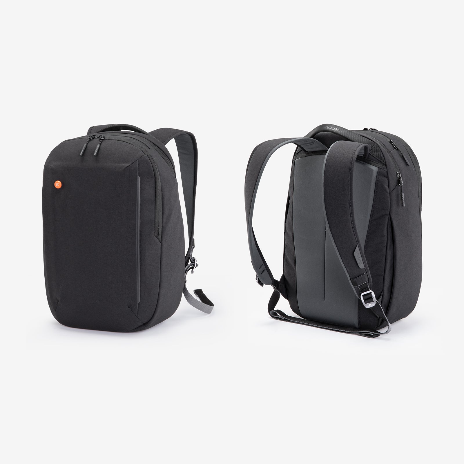 Mopak City Adventurer Backpack_back and front #color_black