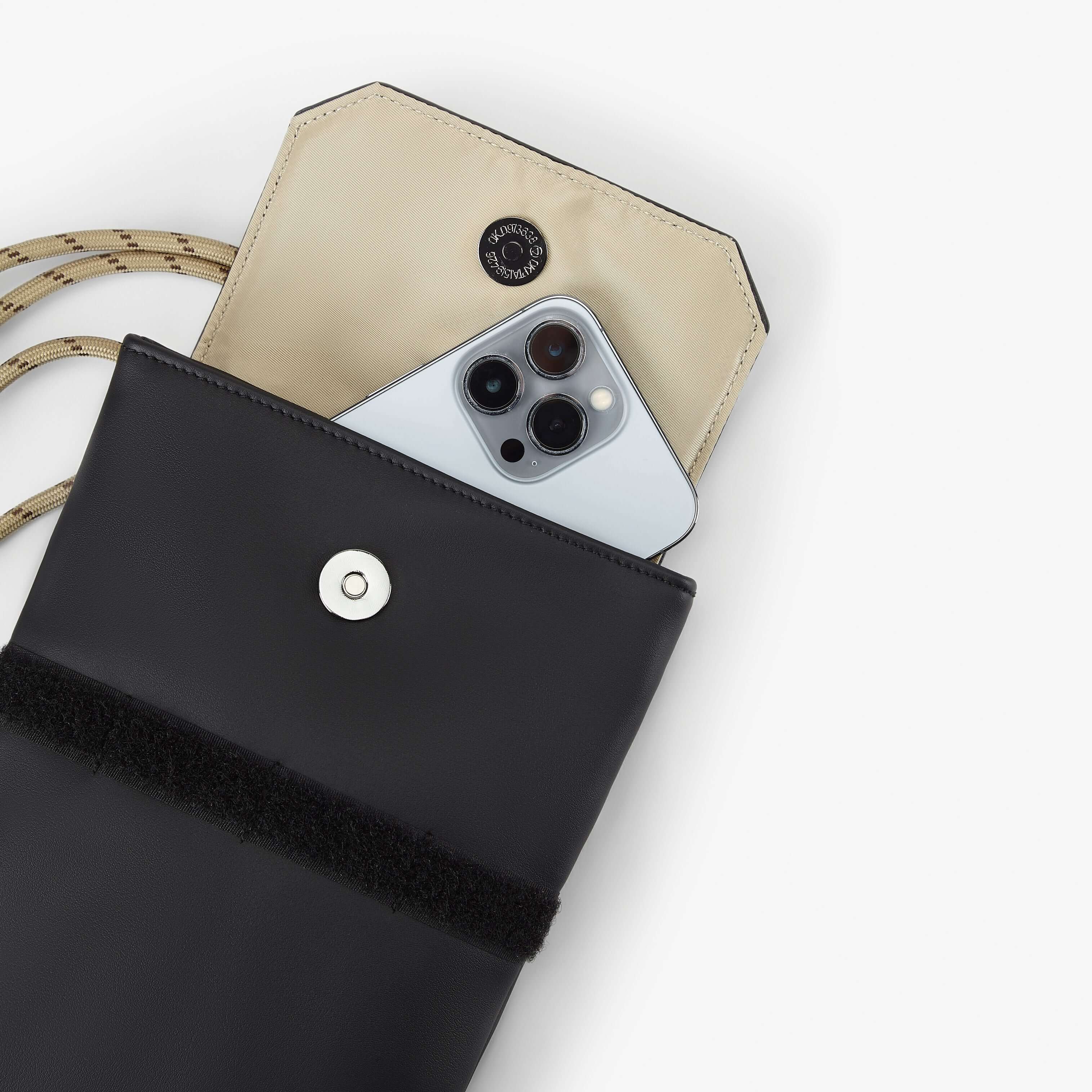 City Essentials Set featuring a black leather carry bag and a portable tumbler, ideal for urban adventures.
