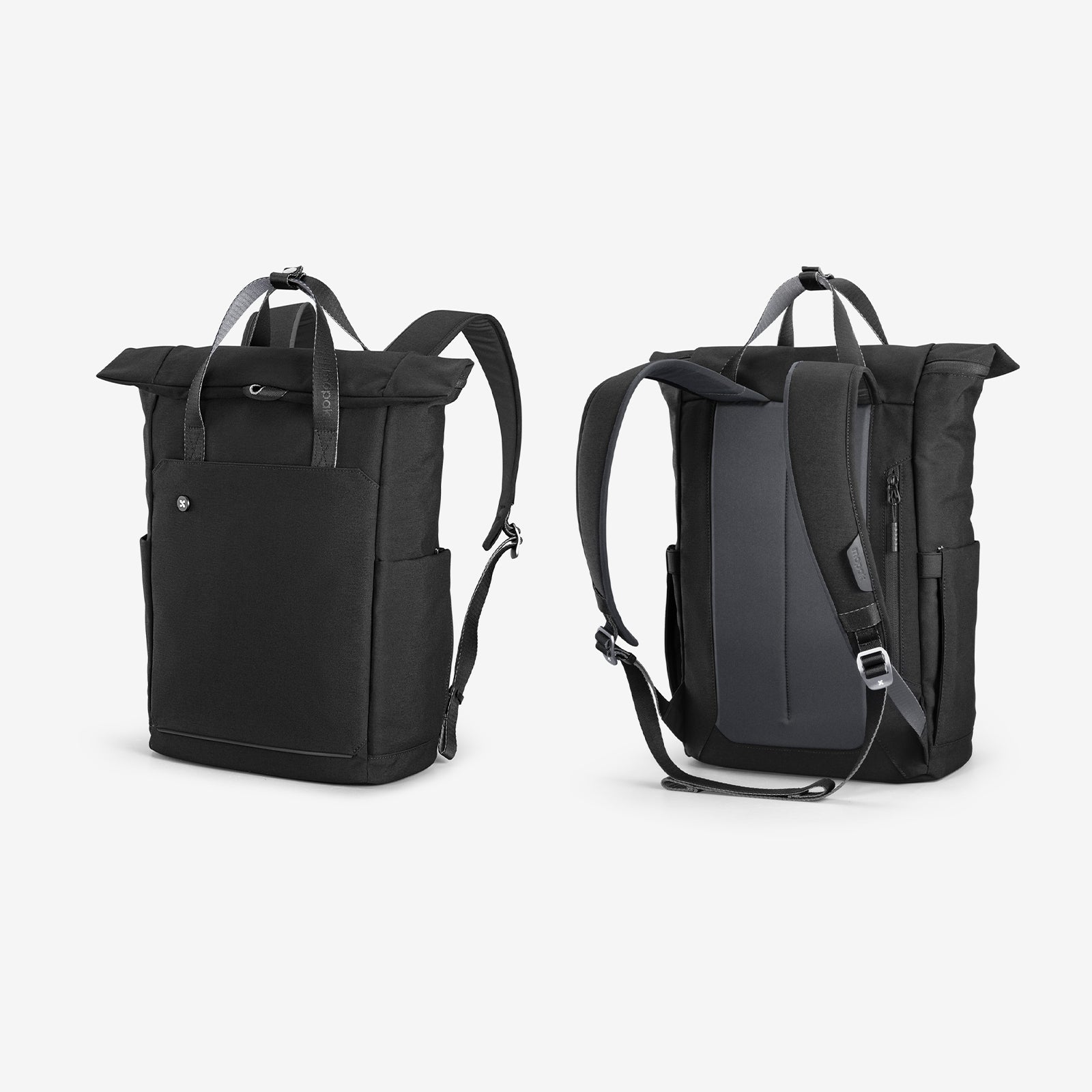 City Cycle Backpack_Mopak Urban front and back #color_black