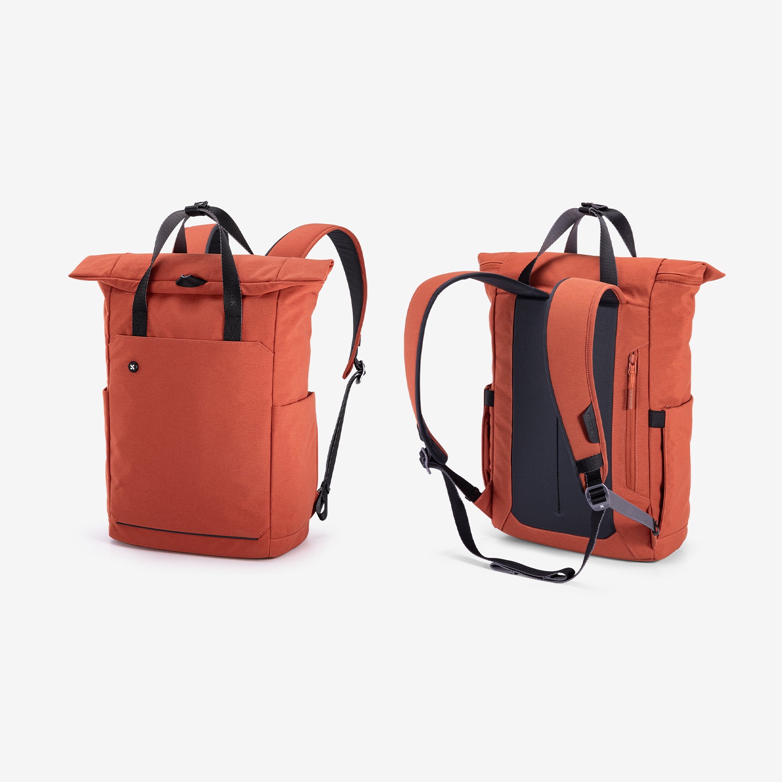 City Cycle Backpack_Mopak Urban front and back #color_henna