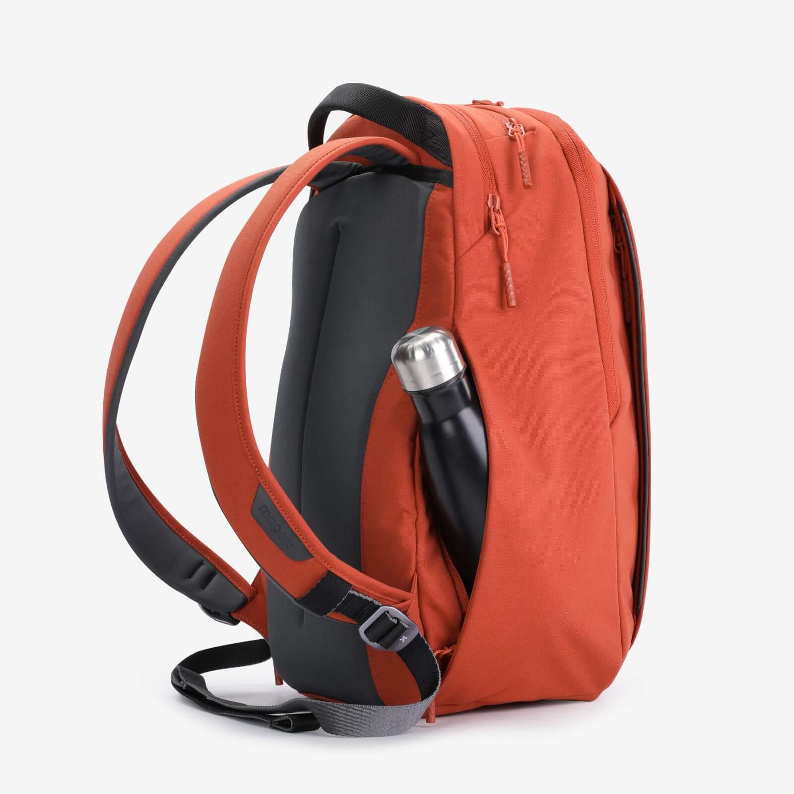 Mopak City Adventurer Backpack water bottle side pocket #color_black