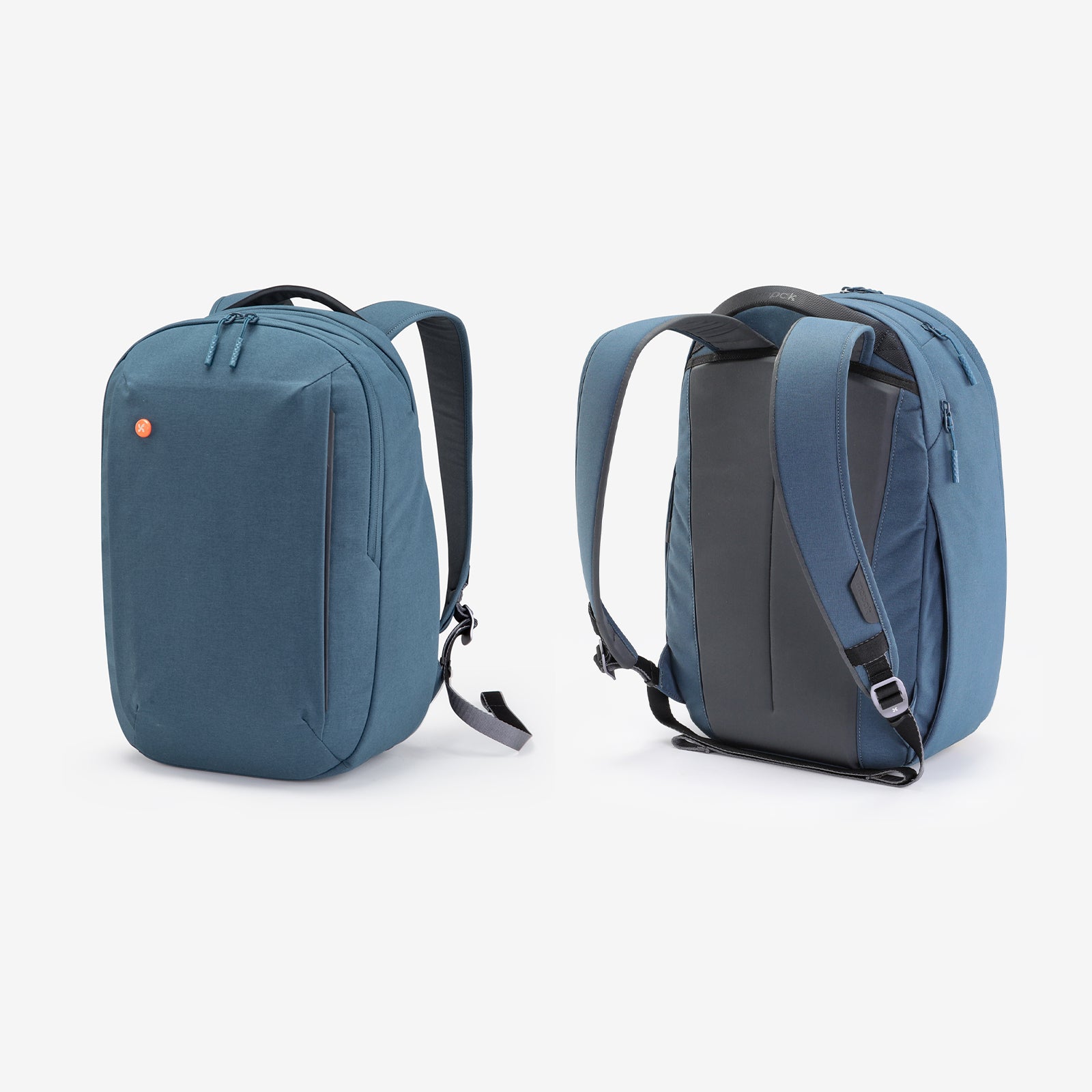 Mopak City Backpack front and back #color_blue