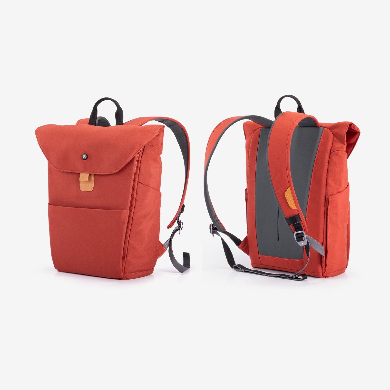 Mopak Sleek Backpack front and backpack #color_henna