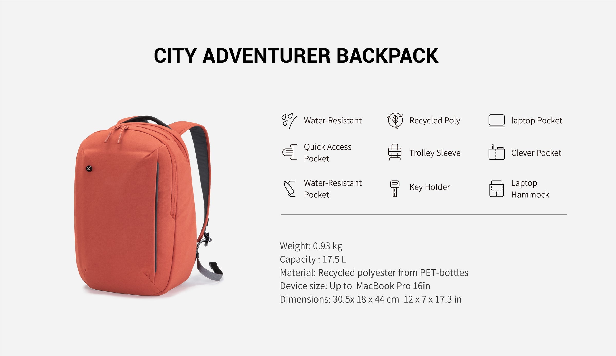 Mopak backpack specification