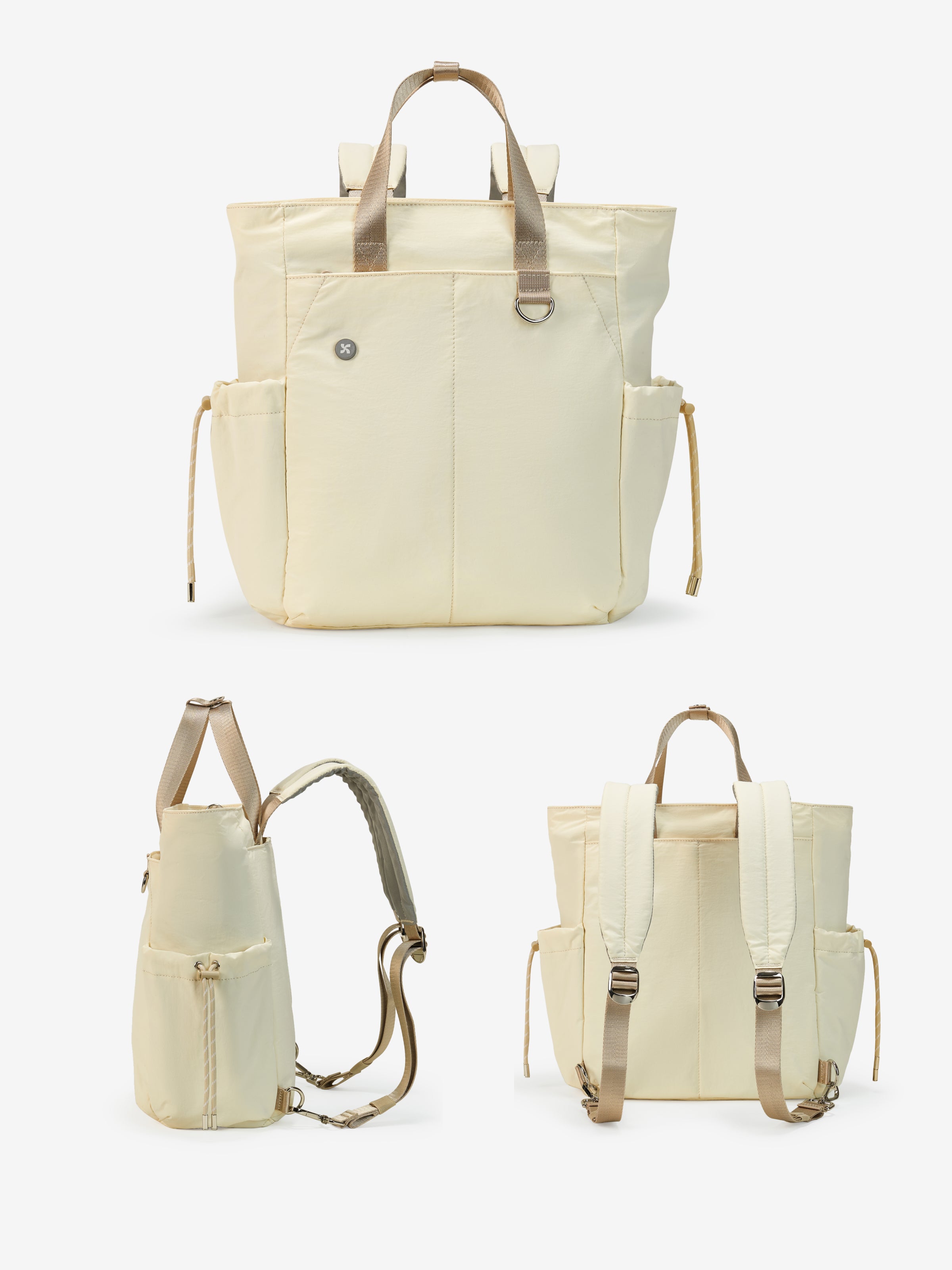 Air Daily Pack in Natural, showcasing multiple angles and features for everyday use and organization.