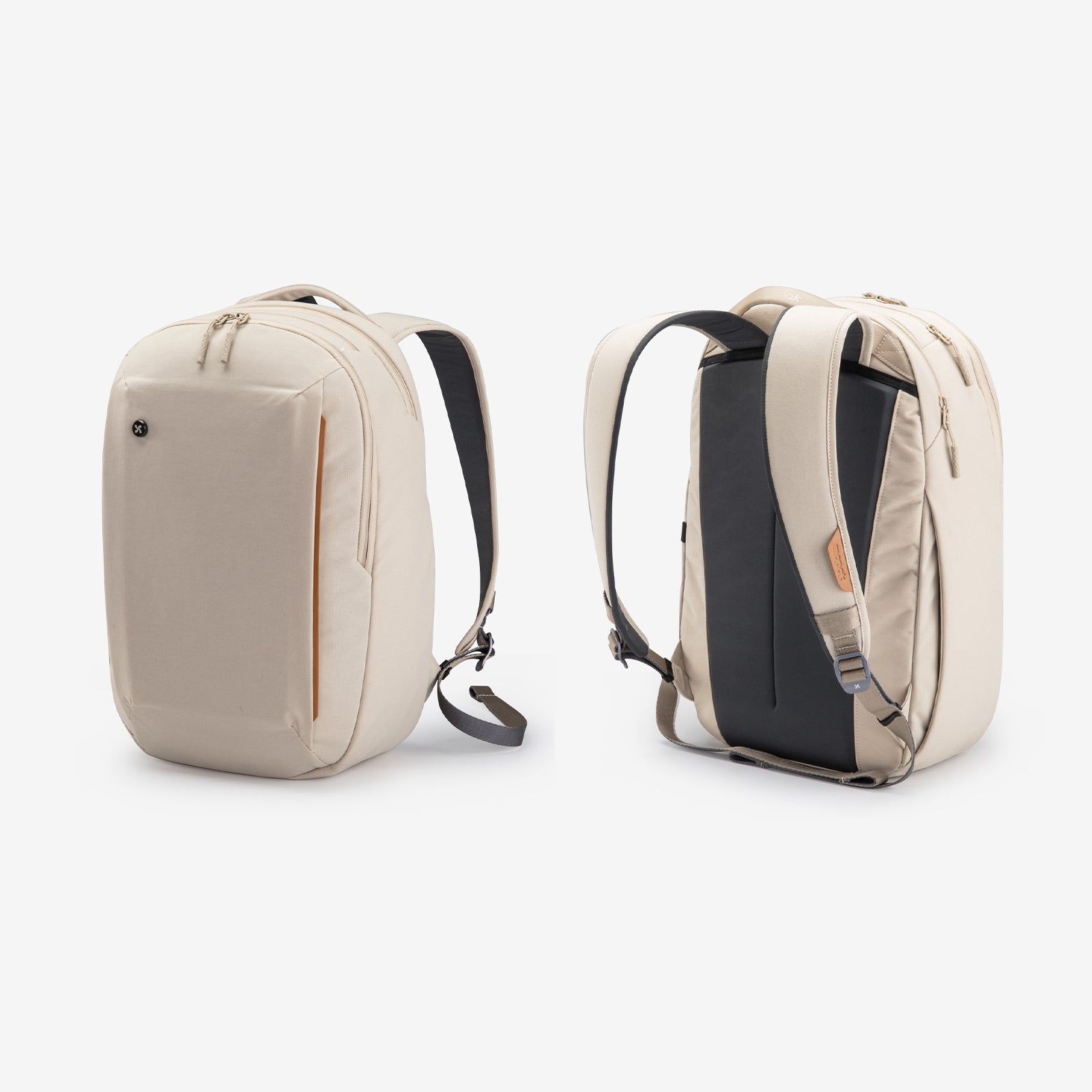 Mopak City Backpack front and back #color_natural