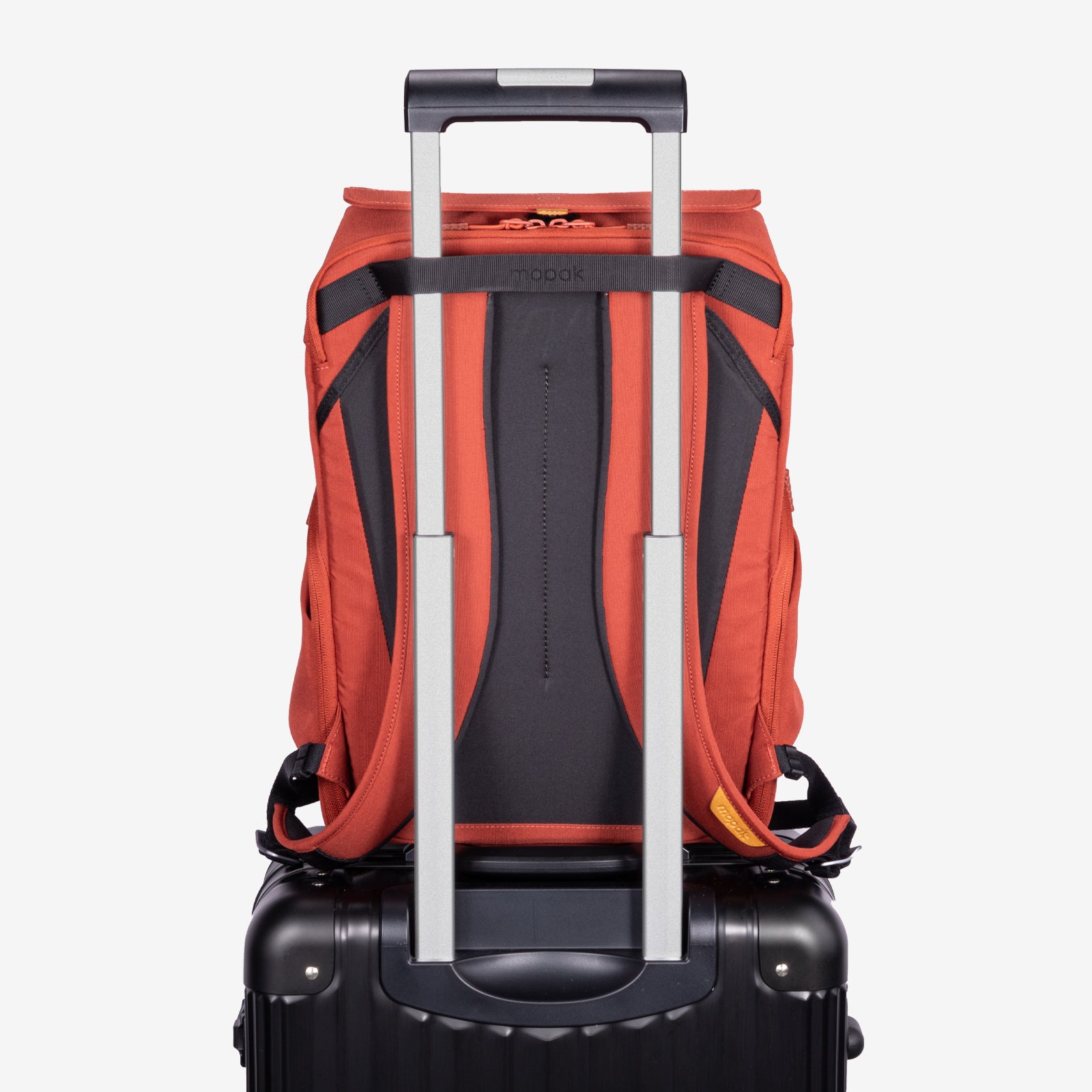 Mopak Urban Daypack luaggage handle #color_henna