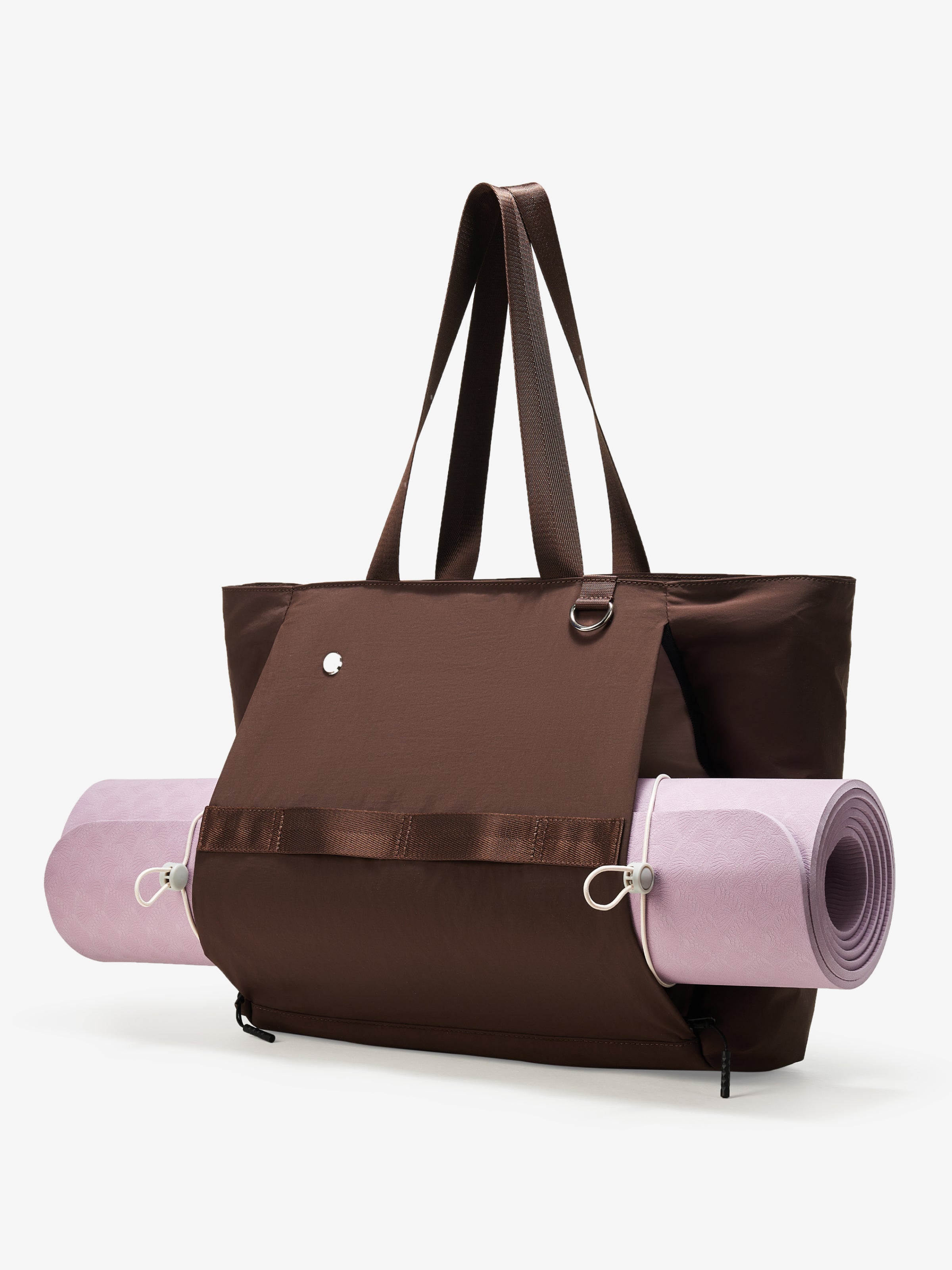 Cocoa Air Daily Tote and pink mat show on white background