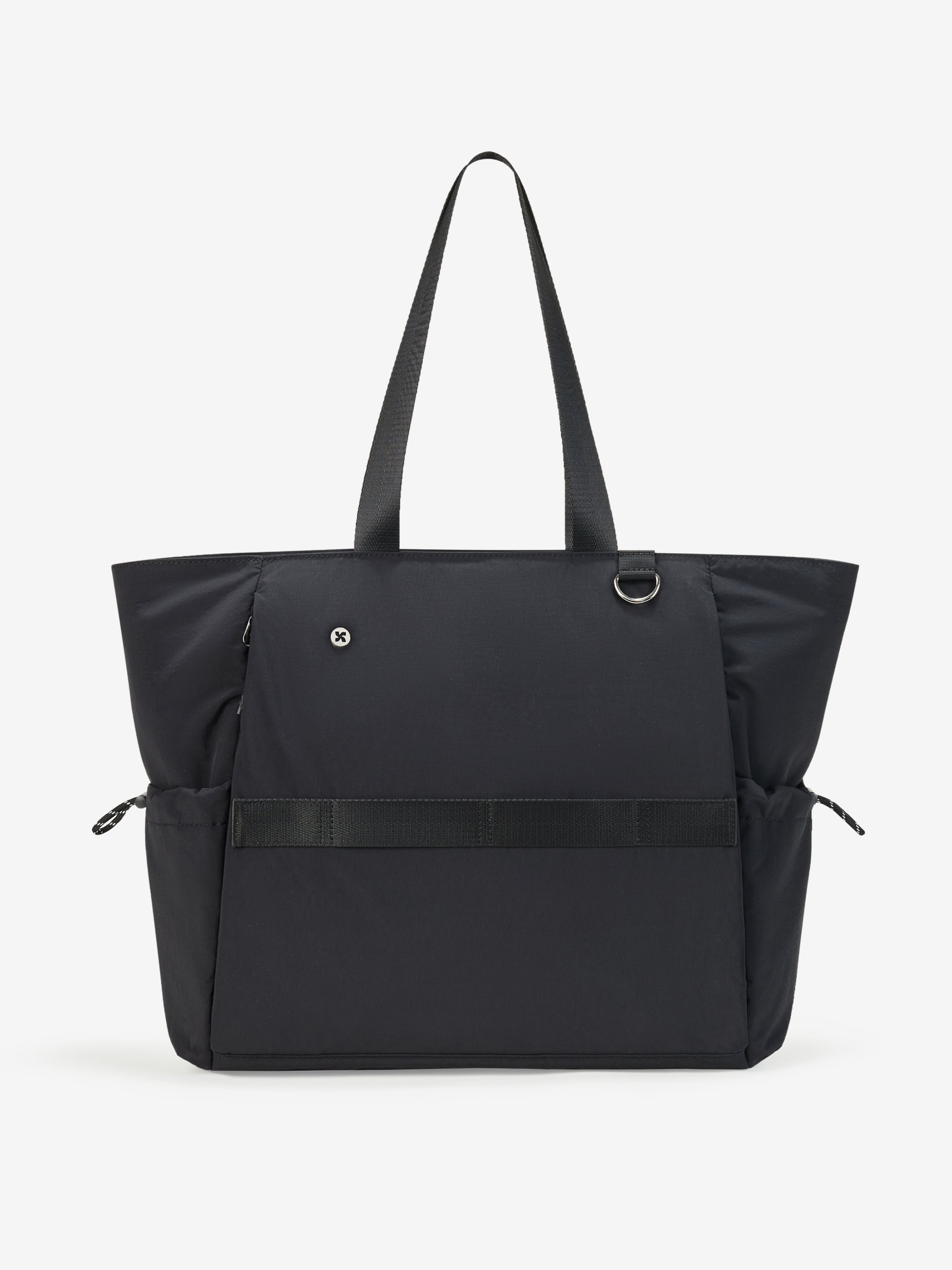 Air Daily Tote black convertible tote bag with adjustable straps and zippered pockets